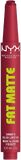 NYX Professional Makeup Fat Matte Smooth Click Lipstick Plushin Plum 8 ml
