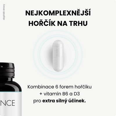 ADVANCE Magnesium - 6 forem hořčíku 90 kapslí