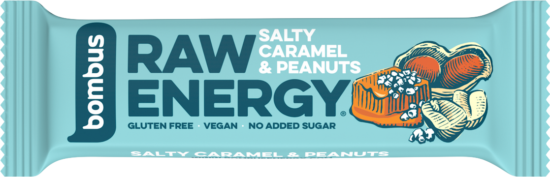 Bombus Raw energy salty caramel & peanuts 50 g