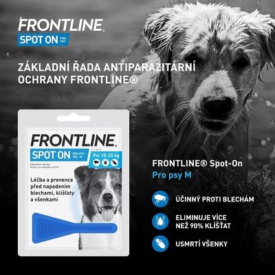 Frontline Spot On Dog M 10-20 kg 3 x 1.34 ml