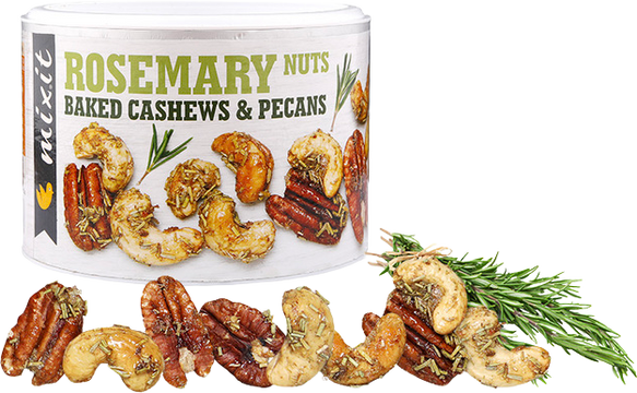 Mixit Oříšky z pece - rozmarýn a citronová tráva 150 g