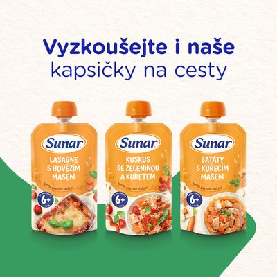 Sunar Příkrm špagety s boloňskou omáčkou 8m+, 190 g