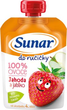 Sunar Do ručičky ovocná kapsička jahoda 4m+ 100 g