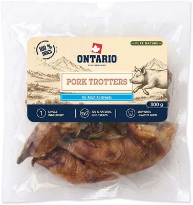 Ontario Pochoutka Pure Nature vepřové pacičky sušené 300 g